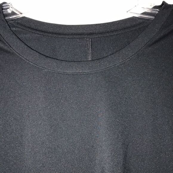 Under Armour Womens Black Crew Neck Mesh Back Fly By Short Sleeve Shirt Small - Picture 2 of 5